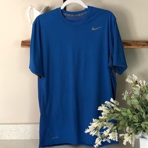 Nike Dri-Fit blue short sleeved athletic shirt
